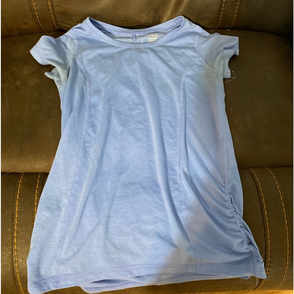 Purple/blue workout top, size S